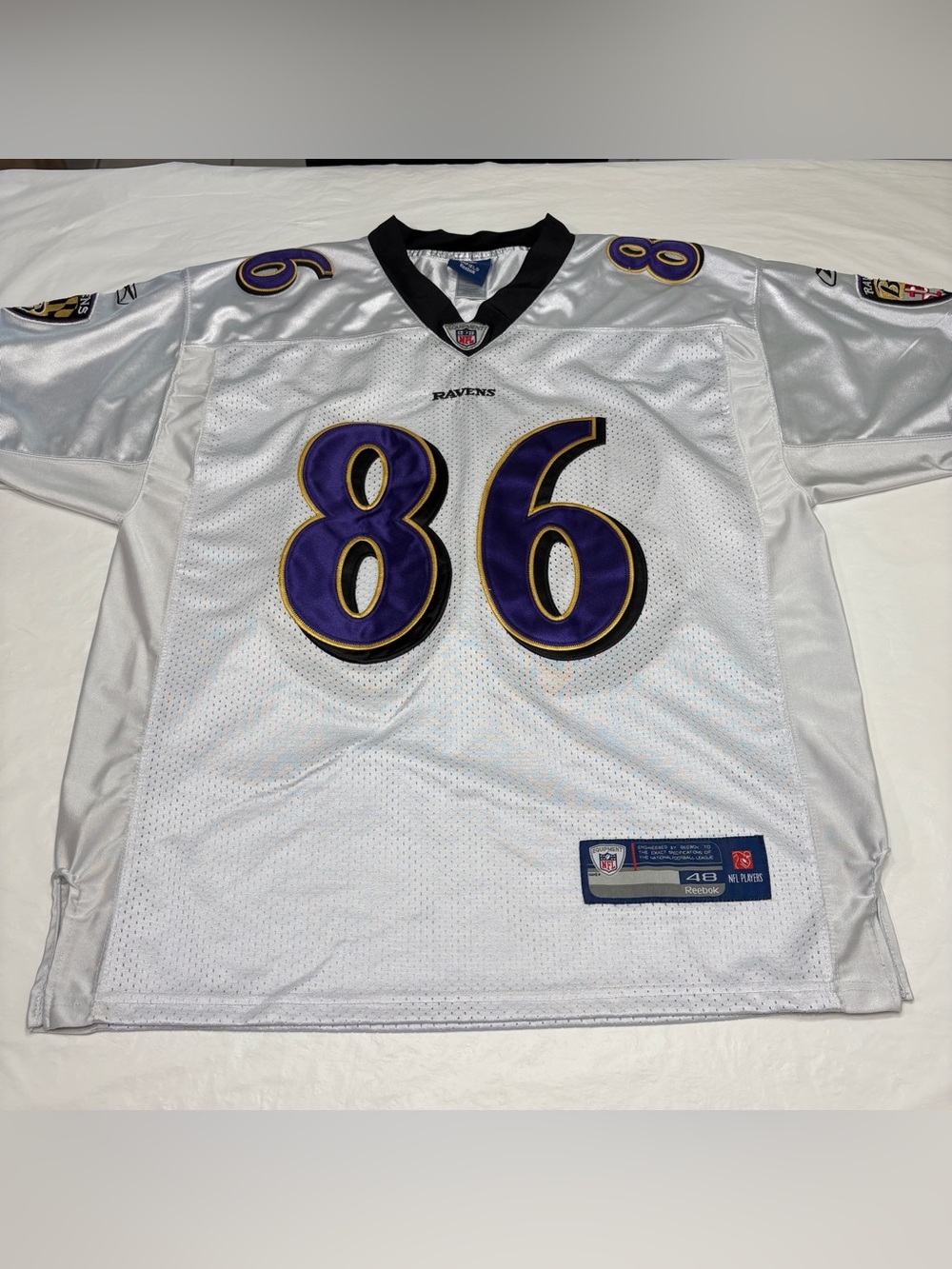 Vintage Todd Heap #86 Baltimore Ravens Reebok NFL Jersey Men’s 48 XL